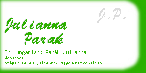 julianna parak business card