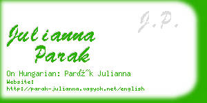 julianna parak business card
